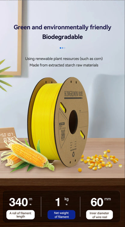 KINGROON PLA Filament 1.75mm 3D Printer 5/10Rolls Plastic Material 100% No Bubble for FDM 3D Printer MIX
