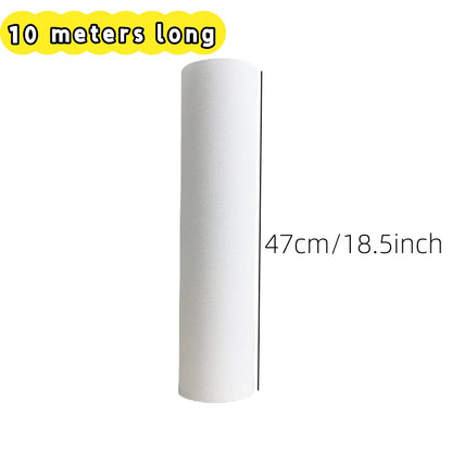 10M/Roll Cotton Canvas Roll,White Blank Specialized Suitable for Oil Painting,Acrylic Pigments,27,37,47,,57,67,77,87cm Wide