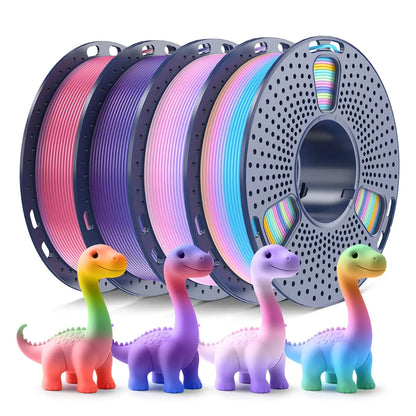 SUNLU Fliament Silk PLA+/PLA/PETG/WOOD/Rainbow Filament 250g 500g/spool 1.75mm mix color