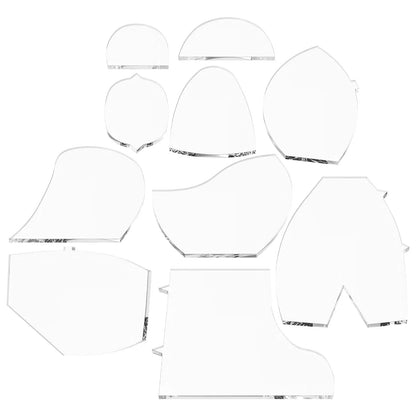 Bear template acrylic sewing pattern ruler set is easy to operate and suitable for multi-purpose tailoring
