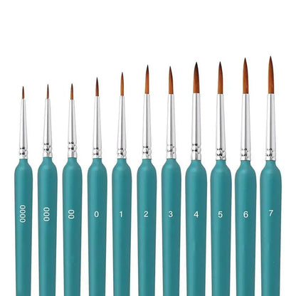 Paint Brushes For Fine Detailing Multifunctional Artist Paint Brushes 11x Portable Drawing