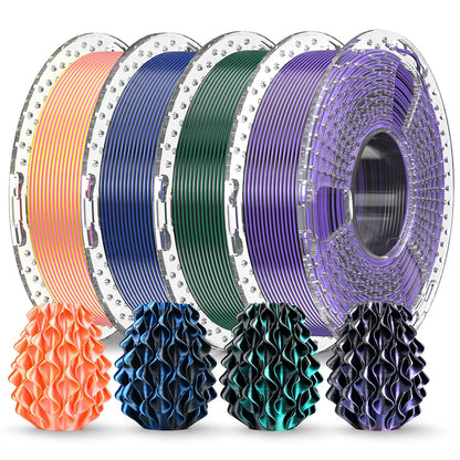 SUNLU Fliament Silk PLA+/PLA/PETG/WOOD/Rainbow Filament 250g 500g/spool 1.75mm mix color