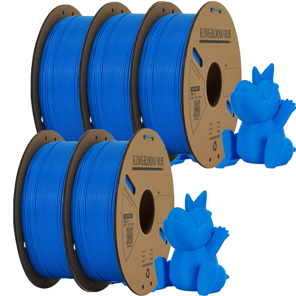 KINGROON PLA Filament 1.75mm 3D Printer 5/10Rolls Plastic Material 100% No Bubble for FDM 3D Printer MIX