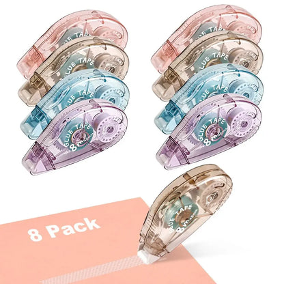 8-pack large capacity double-sided glue tape