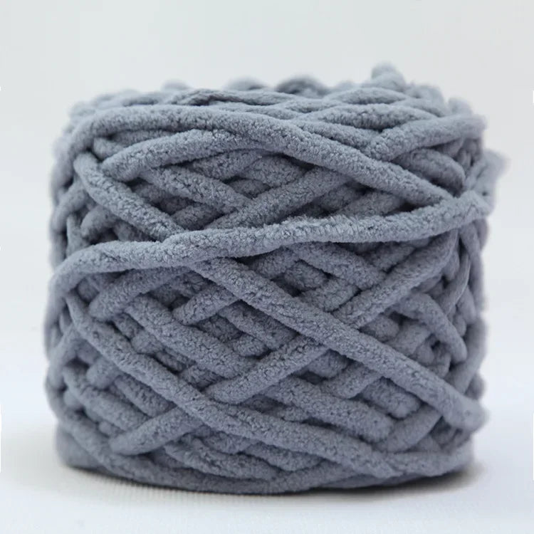 100g/ball Chenille Knitting Yarn Soft Ice Strip Line Cotton Yarn DIY Wool Yarn for Hand Knitting Scarf Thick Wool Wholesale