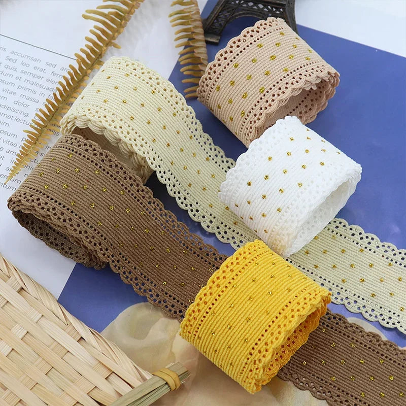 5 Yards Lace Corduroy Ribbons Sewing Crafts Hair Bow Making