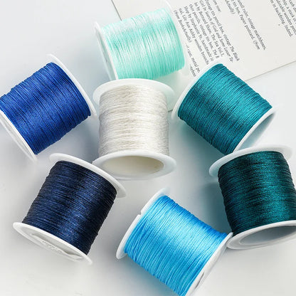 0.4mm 50m Crafts Nylon Cord Beading Braided Nylon Satin String