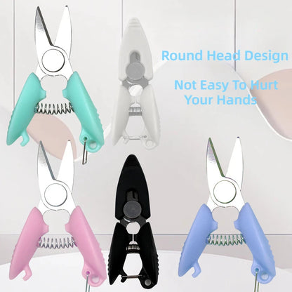 1pcs Mini Pocket Scissors Metal Embroidery Thread Trimmer