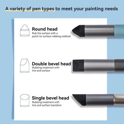 1PC Blending Sponge Pen For Oil Pastel Washable Sketch Rubbing Brush Reusable Drawing Art Blenders Detail