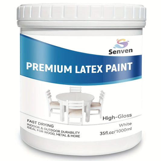 White Paint Gloss 35Oz Multi Surface Enamel Acrylic Touch Up Paint for Wall, Metal, Wood, Furniture, Cabinets, Doors