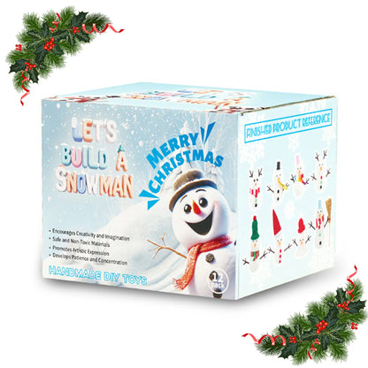 DIY Christmas Clay Snowman Handmade Snowball Modeling Clay Kit Making