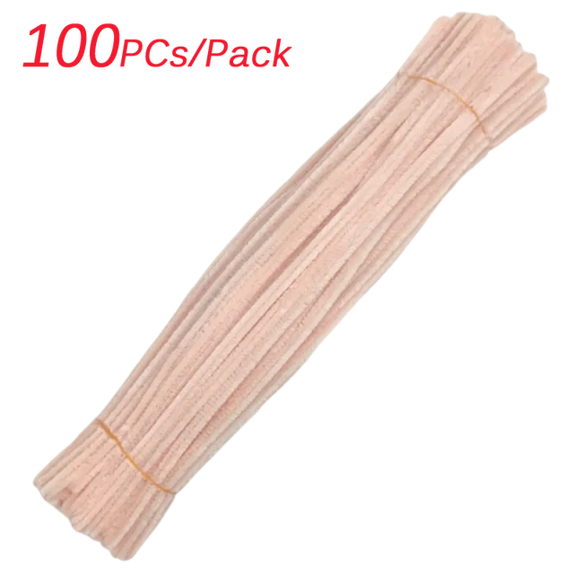 Creative Wires Chenille Wire Pipe Cleaners Flower Headband Diy Colorful DIY Plush Stem Wired Twist Stick