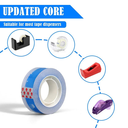 12 rolls of sellotape fill dispenser, easy to tear by hand