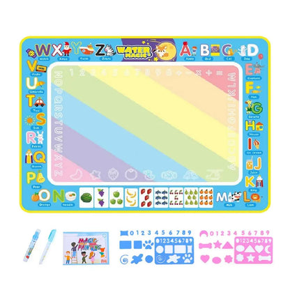 Water Painting Mat Repeated Graffiti Coloring Dust-Free 80x60cm Drawing Doodling Mat