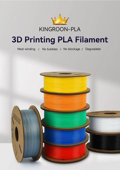 KINGROON PLA Filament 1.75mm 3D Printer 5/10Rolls Plastic Material 100% No Bubble for FDM 3D Printer MIX