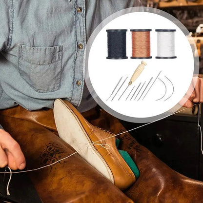 Leather Kit Heavy Duty Leather Sewing Tools With Sewing Thread Needle Awl