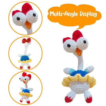 Crochet Animal Chicken Knitting Starter Set for Adults Complete Kit