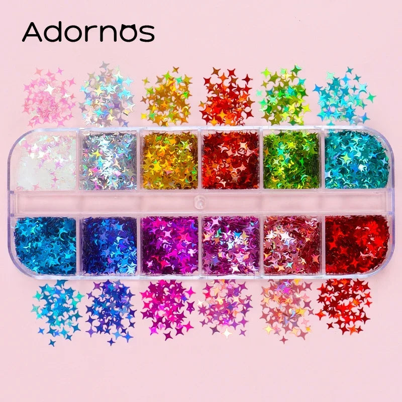 Holographic Letters Resin Sequins Fillers Epoxy Filling Crafts Materials Iridescent Glitter Flakes