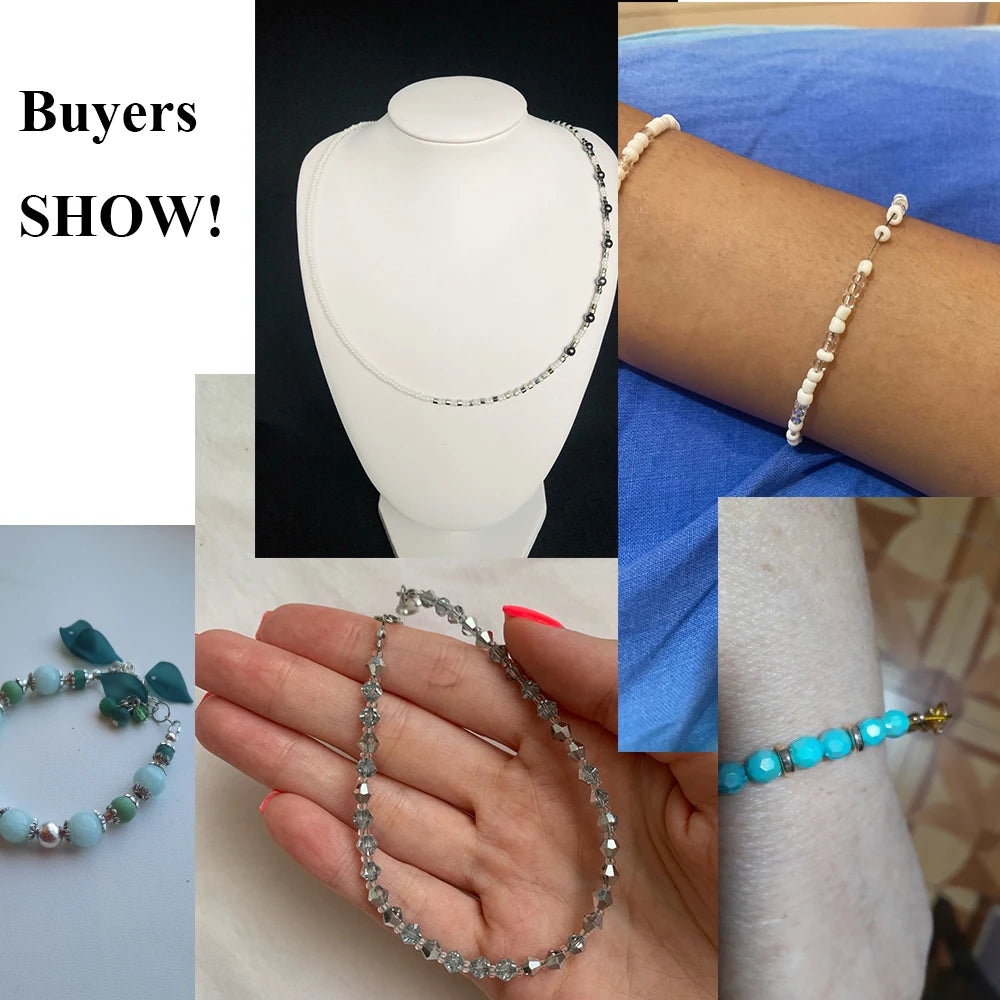 1 Roll Resistant Strong Line 0.3/0.5/0.6mm Stainless Steel Beading Wire Jewelry Cords String