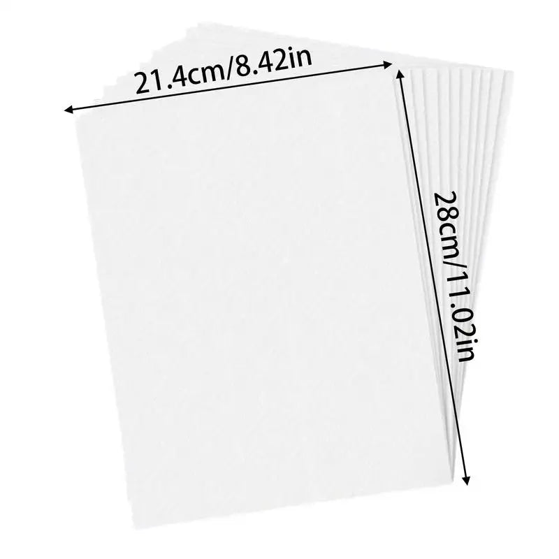 Water Soluble Embroidery Paper Printable Transfer Paper 8.5x11 Inch Dissolvable Sewing Stabilizers Set Of 8