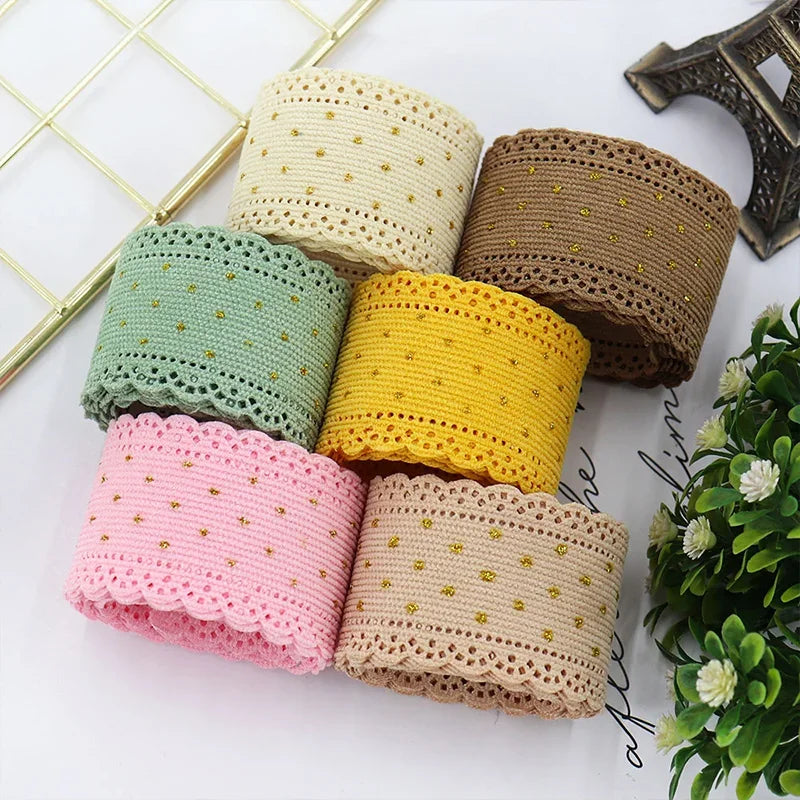 5 Yards Lace Corduroy Ribbons Sewing Crafts Hair Bow Making