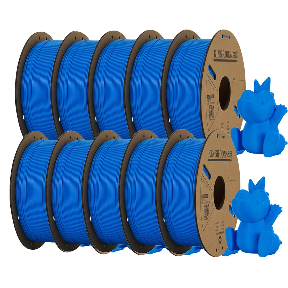 KINGROON PLA Filament 1.75mm 3D Printer 5/10Rolls Plastic Material 100% No Bubble for FDM 3D Printer MIX
