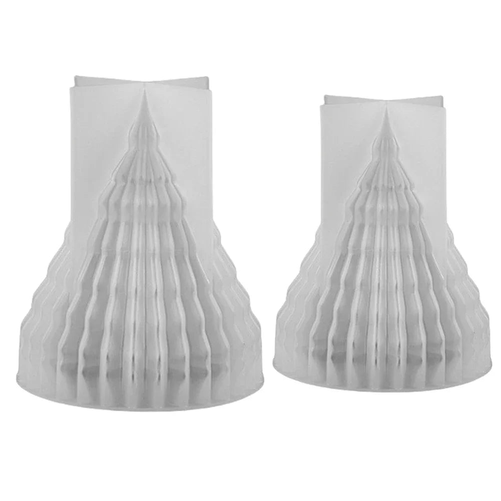 Pack of 2 Christmas Tree Silicone Candle Moulds
