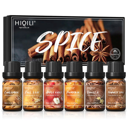 HIQILI Fragrance Oil Set, 6 PCS*10mL Pure Perfume Oil Set