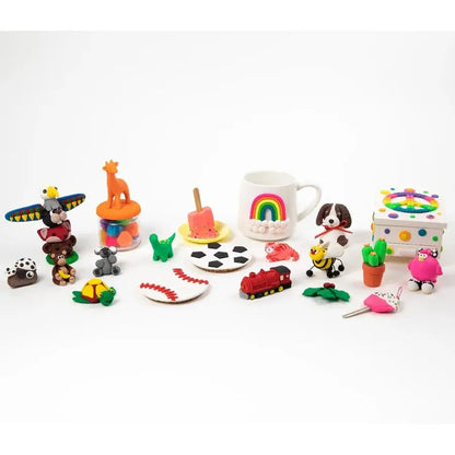 III Polymer Clay Sampler Pack 30 1oz Oven Bake Clay, 30 Colors, NonToxic, Sculpting, Create Jewelry