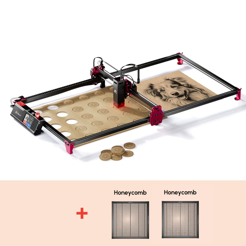 AlgoLaser DIY KIT MK2 10W Touch Screen 400X850MM Large Area Woodworking for Wood Metal