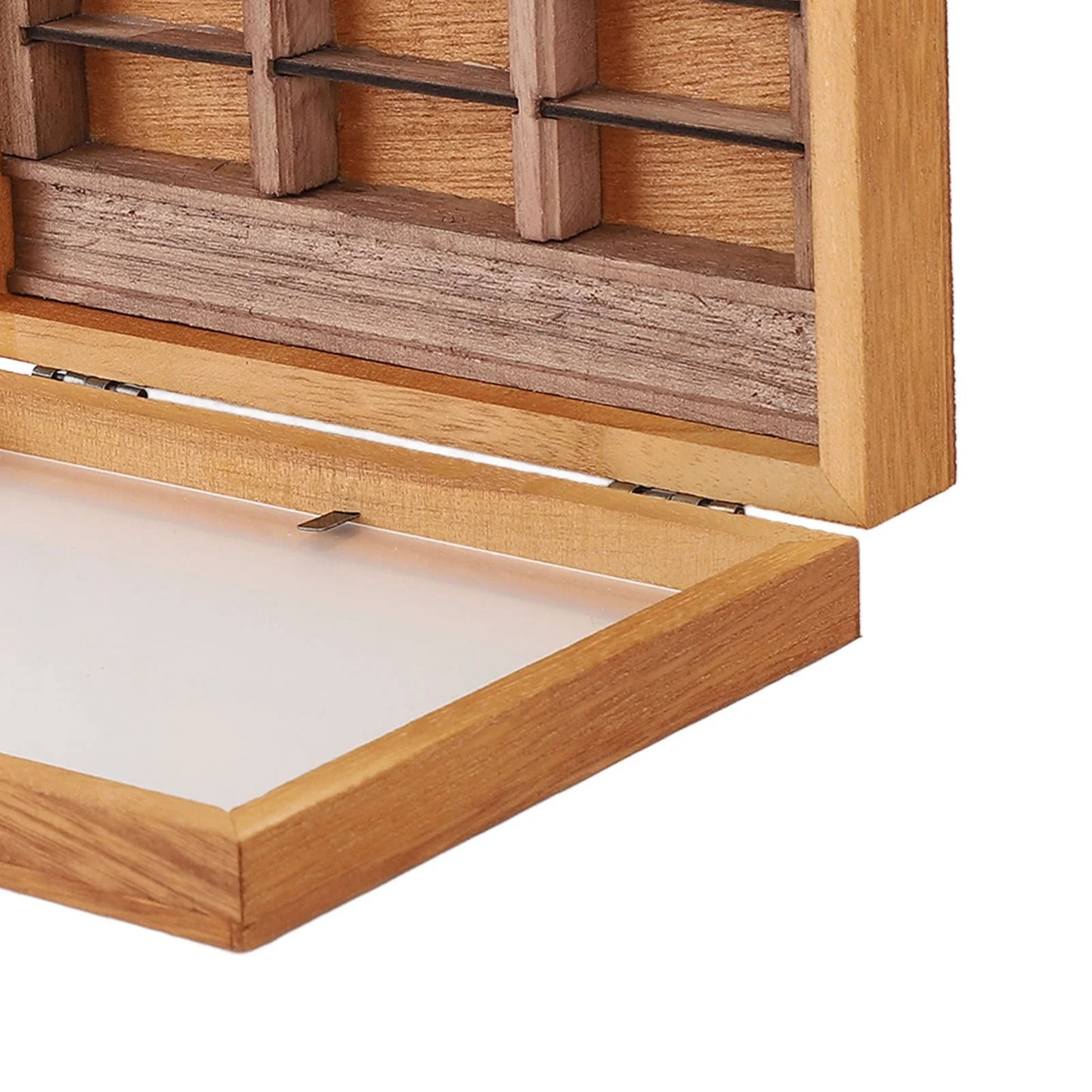 Miniature Bookshelf Decoration Stylish Miniature Book Boxes Display Case  Wood Deformation Resistance for Coffee Shop