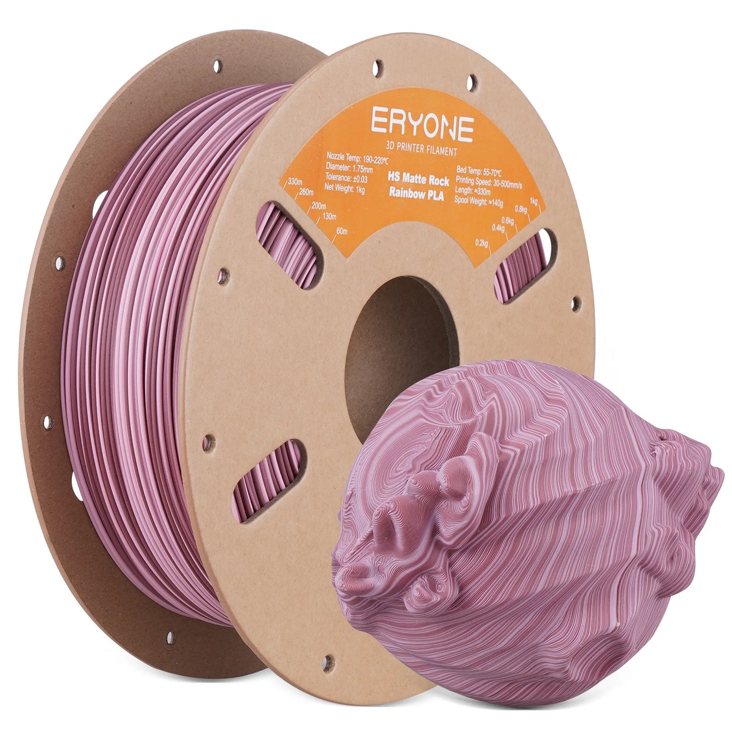 ERYONE PLA Hyper Speed Matte Rock Rainbow Color Premium Filament 3D Print,Multicolor Available,Max Speed 500mm/s,1KG/Spool