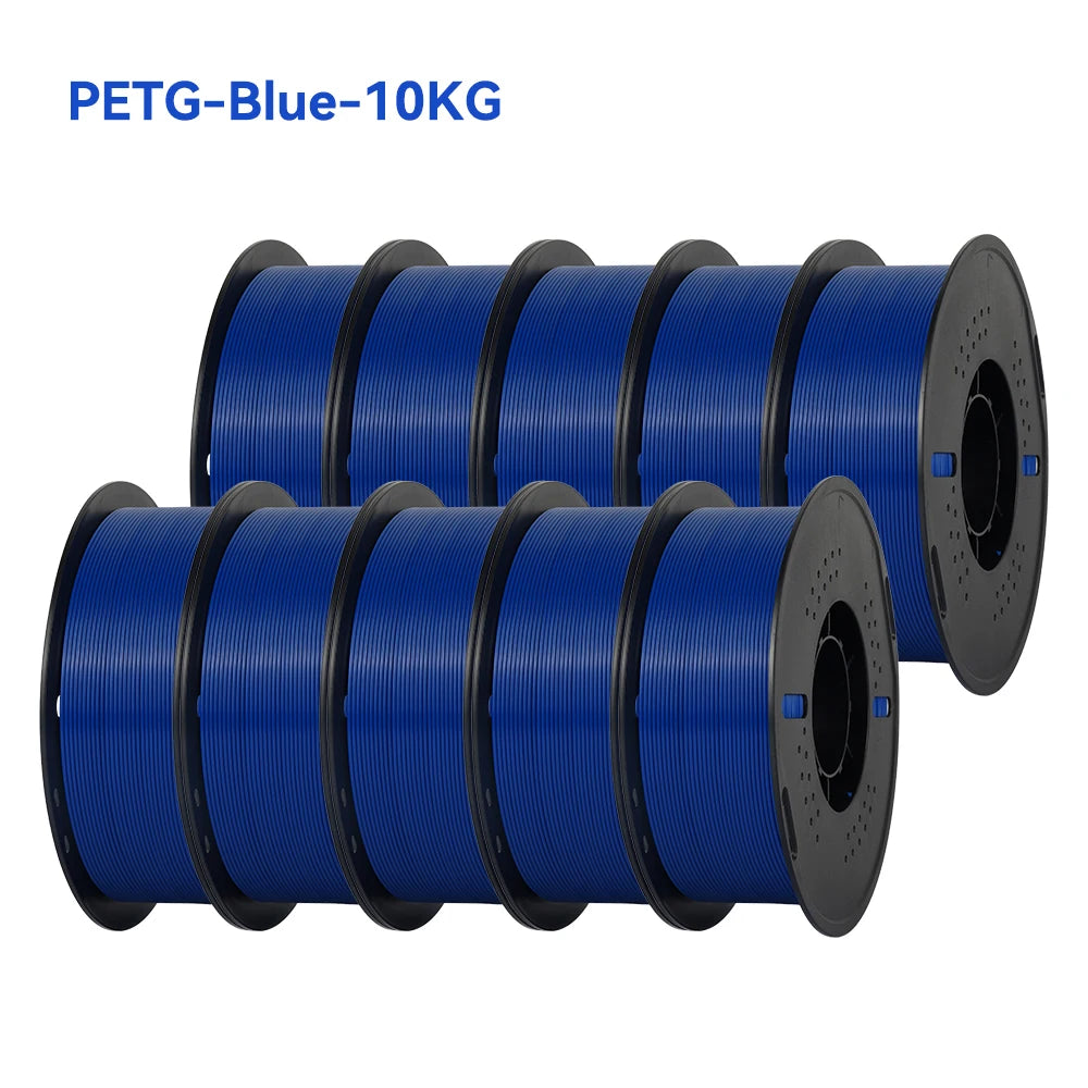KINGROON 22LBS PETG or PLA filament 3D Printer Filament 10 Rolls 1KG 1.75MM Eco-Friendly Good Toughness Mix Color