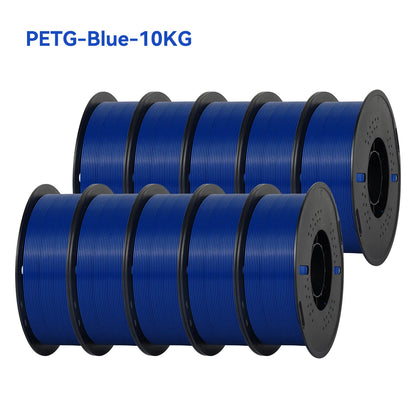 KINGROON 22LBS PETG or PLA filament 3D Printer Filament 10 Rolls 1KG 1.75MM Eco-Friendly Good Toughness Mix Color