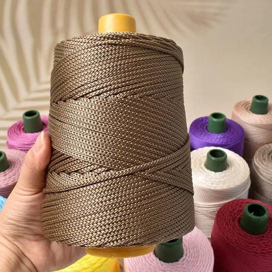 250g Light-Weight Ice Silk Yarn for Summer DIY Hand-Woven Sun Hat Bag Shoes Cushion Craft Rope Hollow Wool Crocheting Cushion