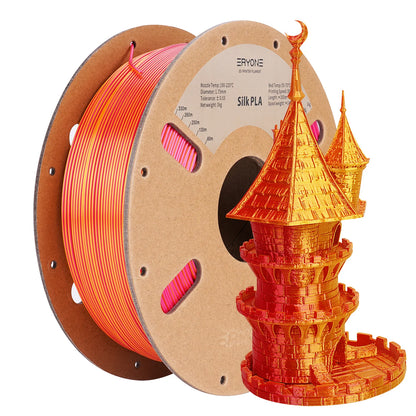 ERYONE Dual Color Series Silk PLA And Matte PLA 1KG 1.75mm Diameter High Quality Filament For FDM 3D Printing