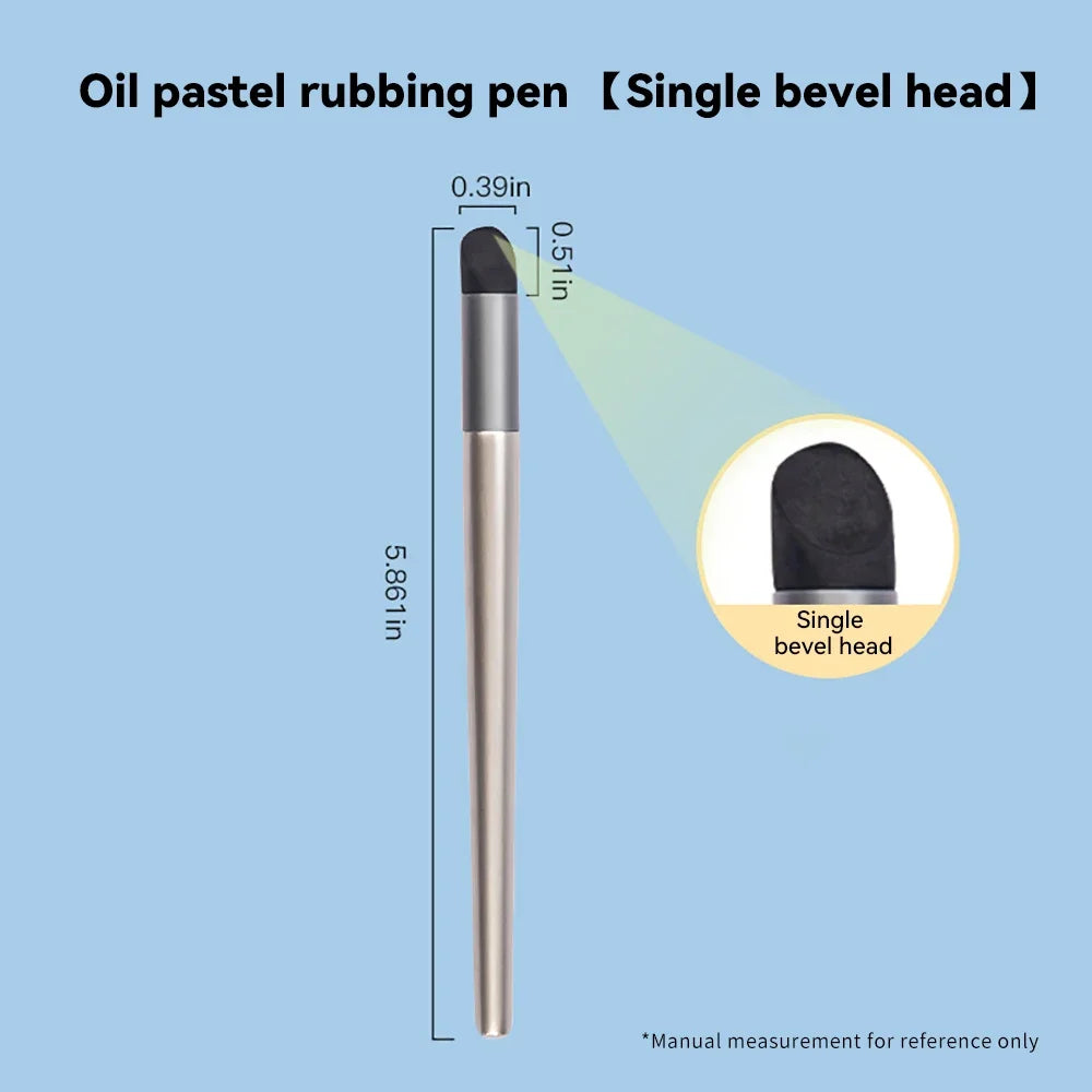 1PC Blending Sponge Pen For Oil Pastel Washable Sketch Rubbing Brush Reusable Drawing Art Blenders Detail