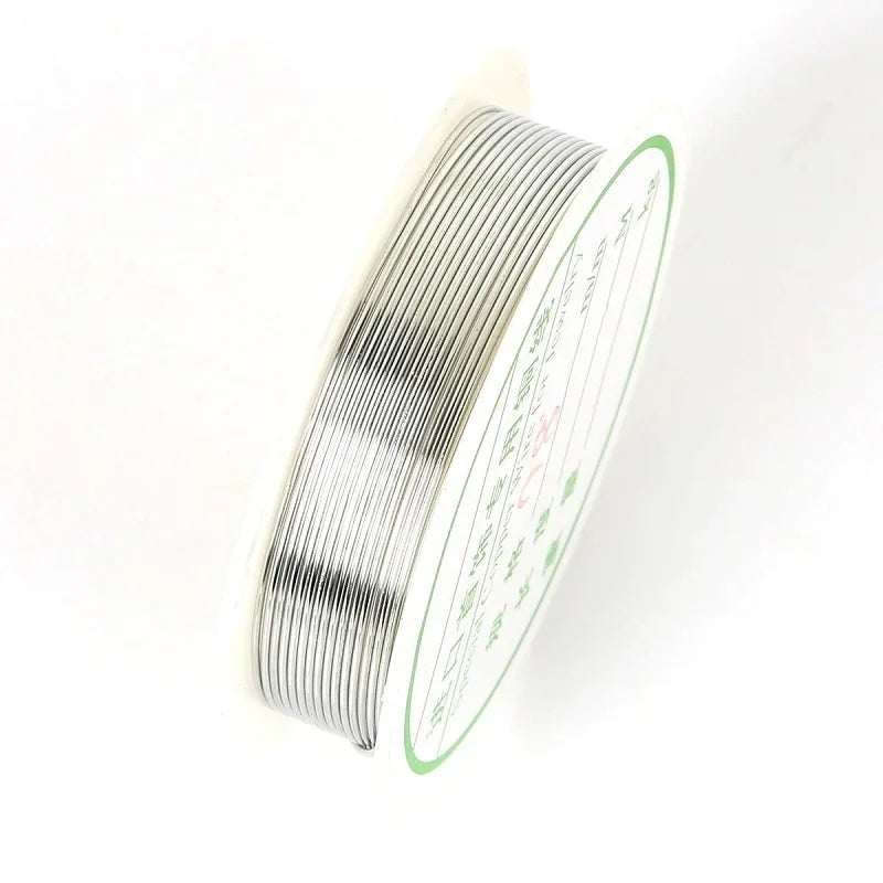 0.2/0.25/0.3/0.4/0.5/0.6/0.8/1mm Gold Silver Color Alloy Cord Beading Wire