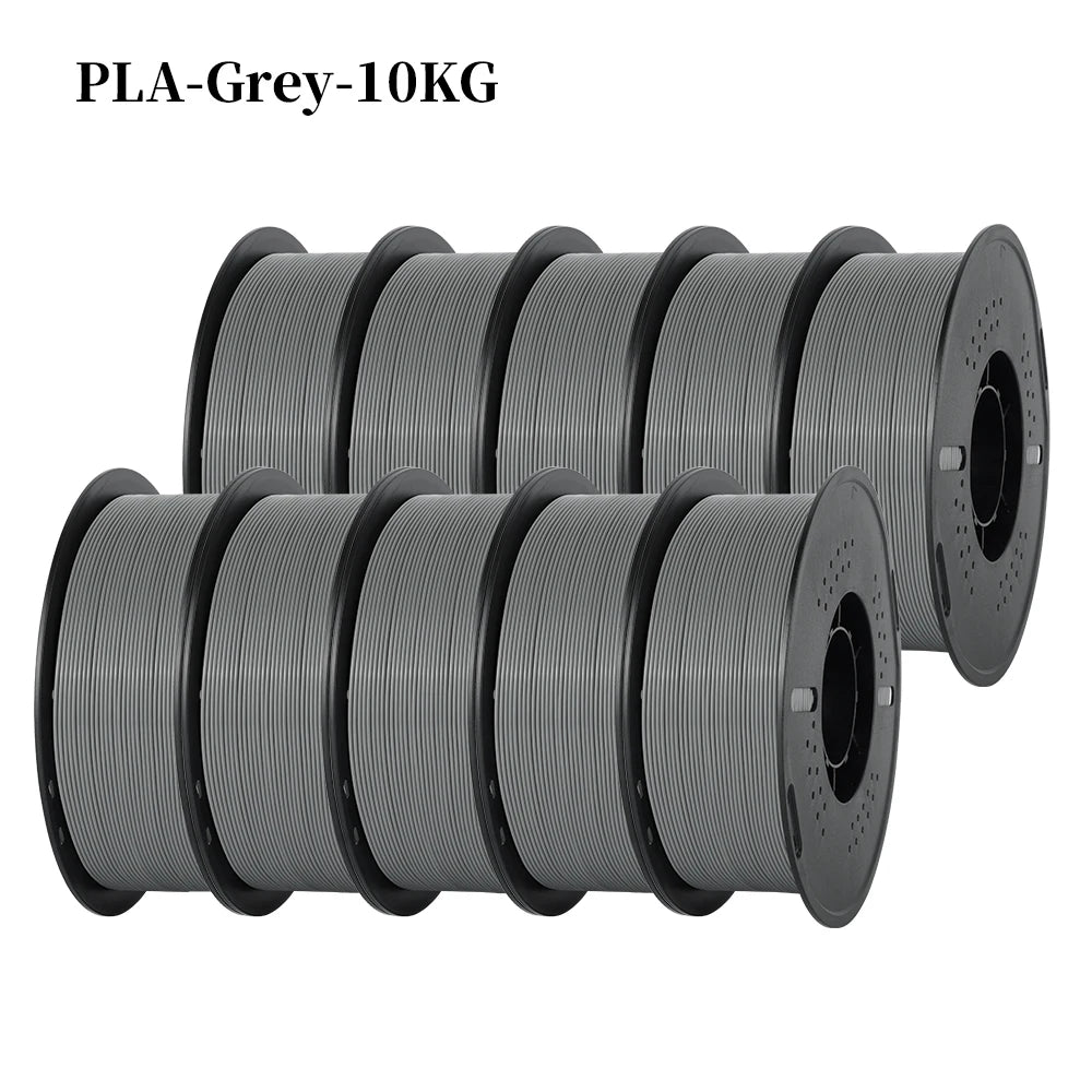 KINGROON 22LBS PETG or PLA filament 3D Printer Filament 10 Rolls 1KG 1.75MM Eco-Friendly Good Toughness Mix Color