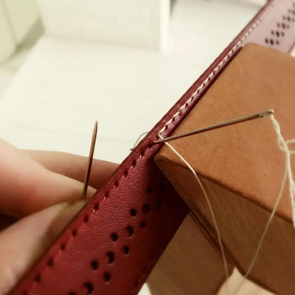 Beginner Leather Working Sewing Kit Tool Kit With Waxed Thread Sewing Awl