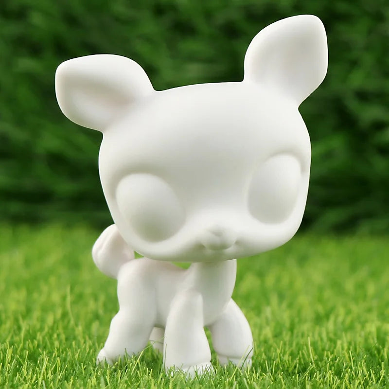 White Base Pet, Lovely Shorthair Cat Collie Husky Action Figure