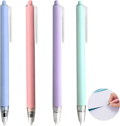 4 PCS Morandi Color Retractable Cutter Pen, Arts & Crafts Ceramic Blade, Safety Hobby Knife with Precision Blade