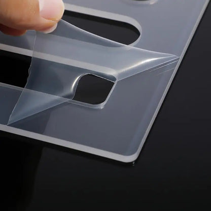 Woodworking Router Template 6-in-1 Acrylic Grab Handle Router Template 19.5x30cm/7.68x11.81 Inches Valet Tray
