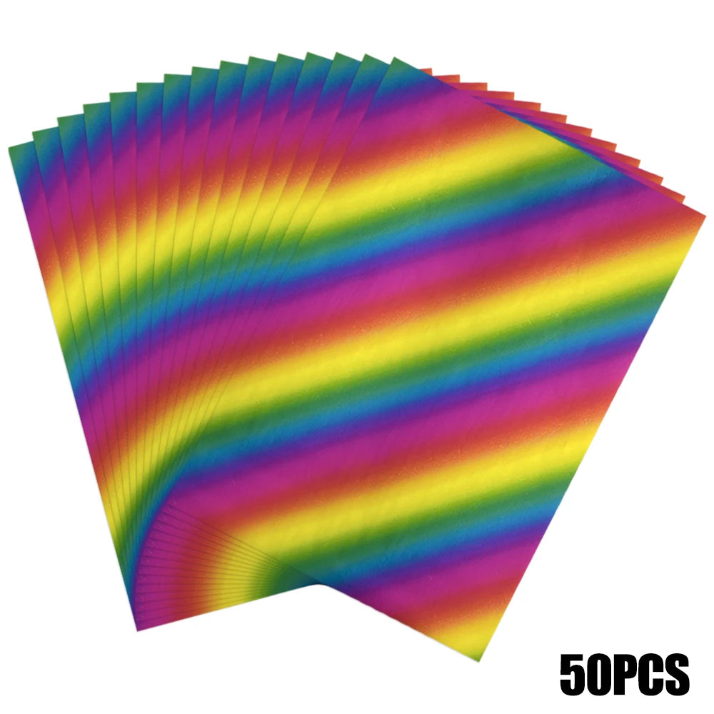 50pcs/pack 20x29cm Toner Hot Stamping Foil Paper A4 Toner Reactive Foil By Laser Printer and Laminator