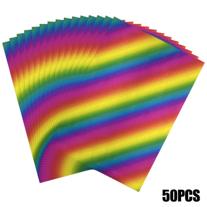 50pcs/pack 20x29cm Toner Hot Stamping Foil Paper A4 Toner Reactive Foil By Laser Printer and Laminator