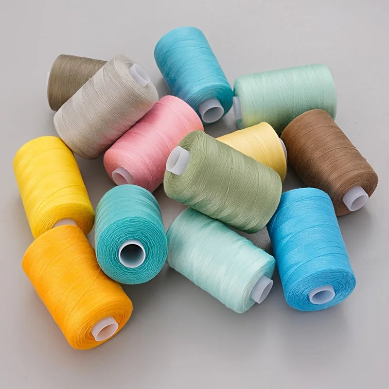 Sewing Thread 36 Polyester for Sewing Machine, Hand Stitching, Quilting Set of 1000 yds Per Spool All Purpose
