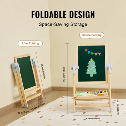 SucceBuy Standing Magnetic Drawing Board WordPad Art Easel with Painting Accessories