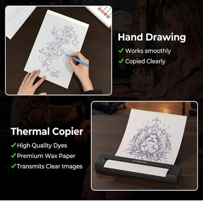 Tattoo Transfer Paper A4 Size Stencil Paper, 4-Layer, Compatible with ITP05/M08F/P90/MHT-P8009