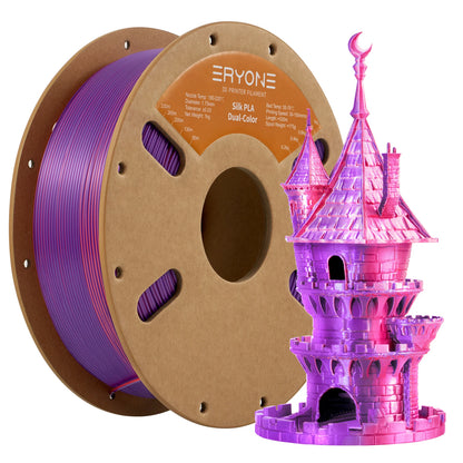 ERYONE Dual Color Series Silk PLA And Matte PLA 1KG 1.75mm Diameter High Quality Filament For FDM 3D Printing