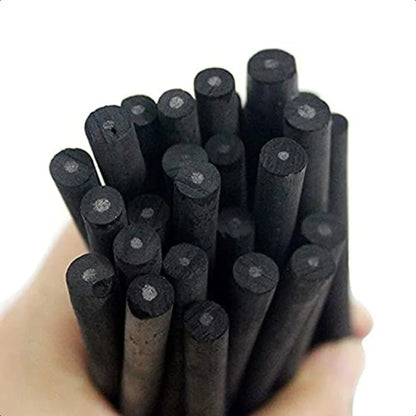 50 Pcs Willow Charcoal Soft Black for Drawing Sketching and Fine Art Pencils for Drawing